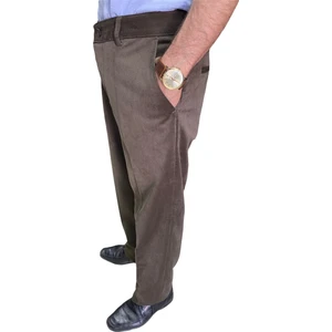 Gambia Outdoor's Classic Regular Erkek Kadife Pantolon Büyük Beden Klasik Rahat Kalıp Polarlı Kışlık Baba Kadife