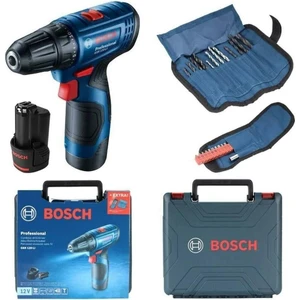 Professional Gsr 120-LI 2 Ah Şarjlı  Akülü Delme Vidalama Makinesi + 23 Parça Set