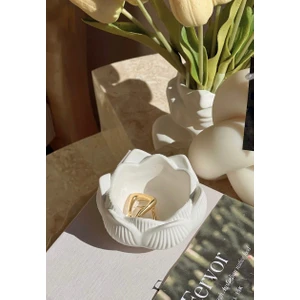 Ayme Decoration Lotus Görünümlü Dekoratif Tabak