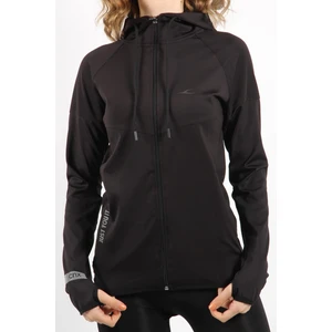 Dalgıç Kumaşlı ve Fermuarlı Siyah Renk Kadın Eşofman Üstü