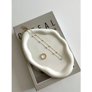 Ayme Decoration Bulut Görünümlü Oval Dekoratif Tabak