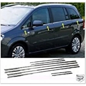 Ebal Oto Opel Zafira B Krom Cam Çıtası 8 Prç. 2006-2012 P. Çelik