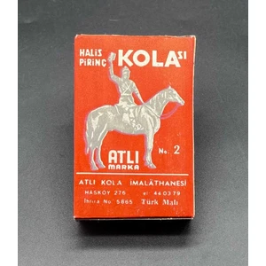 Halis Pirinç Kolası Açılmamış Kutusunda Atlı Marka No.2  AOB3112