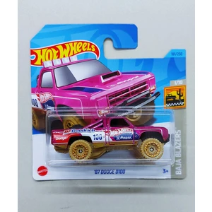 Hot Wheels '87 Dodge D100 Pembe Model Araba