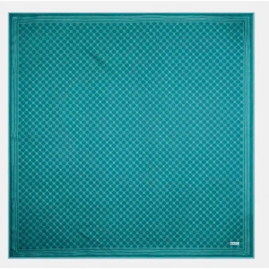Monogram Tivil Ipek Eşarp 30008898-ZÜMRÜT Yeşili