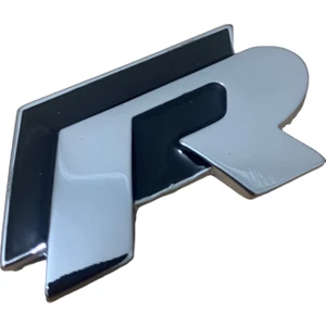 R Metal Logo Stıcker