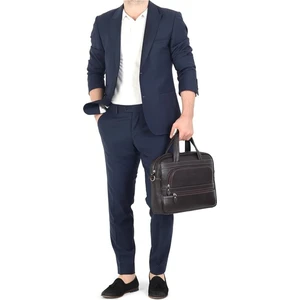 Aka Deri 251 %100 Hakiki Deri Unisex Laptop/evrak Çantası