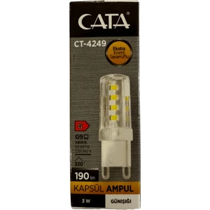 CT-4249 3W 3200K (Günışığı) G9 Duylu Kapsül LED Ampul