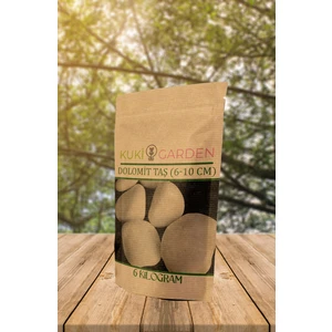Kuki Garden Beyaz Taş 6 kg 6-10 cm Beyaz Dolomit Taş Dere Taşı Çakıl Taşı Bahçe Süs Akvaryum Teraryum