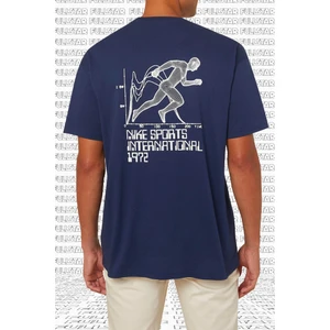 Sportswear Circa Graphic Tee Navy Baskılı Erkek Tişört Lacivert