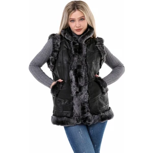 Tahiroğlu Deri 1987 Hakiki Deri Kadın Brisa Yelek