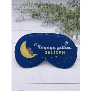 Rüyaya Gittim Gelicem Uyku Bandı Göz Bandı Baskılı Pamuk Seyahat Uyku Bandı
