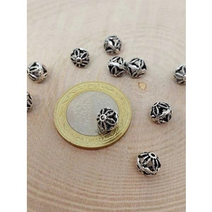 Yaşam Tohumu 925 Ayar Gümüş Boncuk Ara Malzeme 7mm/2 Adet (45614)