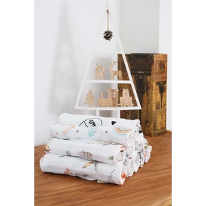 Çift Katlı Müslin Omuz Mendili 10’lu Set 25x50cm Terletmeyen Kumaş Bebek ve Yenidoğan İçin Mevlüt Hediyesi