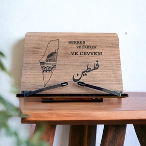 İsfahan TA Kitap Okuma Standı Masaüstü Ahşap Kuran Rahlesi Tablet Tutucu
