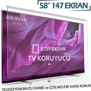 Best Ekran 58" Inç 147 Ekran Tv Ekran Koruyucu Tüm markalara uyumlu (UNIVERSAL) Webos Android Uhd 4k-8k Smart Led Qled Oled uyumlu