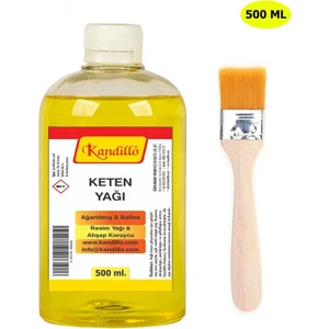 Dünya Magnet Rafine Keten Yağı 500 Ml. Resim Yağı + Fırça
