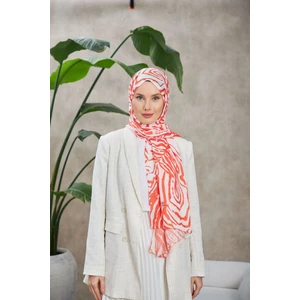 Ethnic Galaxy Soft Şal Turuncu Ekru 3042-01