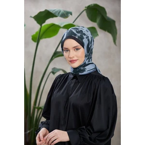 Nature Fulya Soft Şal Siyah Gri 3041-01