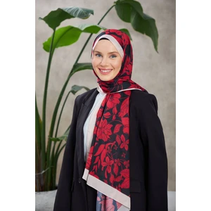 Nature Fulya Soft Şal Beyaz Siyah 3041-07