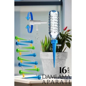 Çiçek Damlama Sulama Aparatı 16 Set Seti