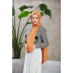 Line Leola Desen Ipeksi Jakar Şal Taba 9009-08