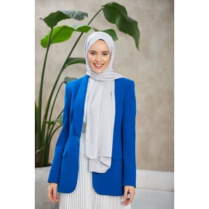 Line Leola Desen Ipeksi Jakar Şal Gri 9009-07