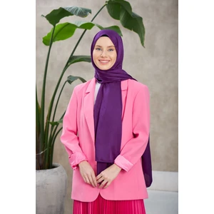 Line Leola Desen Ipeksi Jakar Şal Mürdüm 9009-16