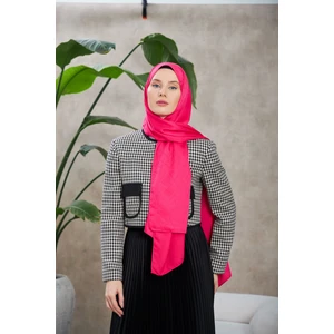 Line Leola Desen Ipeksi Jakar Şal Pembe 9009-01