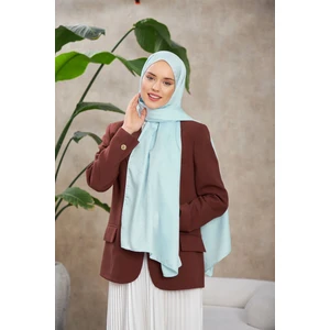 Line Leola Desen Ipeksi Jakar Şal Gri Mavi 9009-10