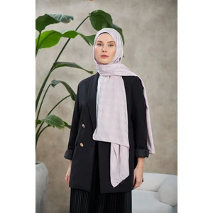 Neo Kazayağı Desen İpeksi Jakar Şal Gümüş 9010-02