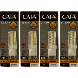 CT-4249 3W 3200K (Günışığı) G9 Duylu Kapsül LED Ampul (4 Adet)