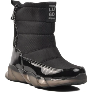 DMK-Z001 Siyah Rugan Içi Kürklü Kadın Kar Botu