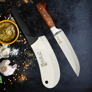 2 Parça Pratik Kebap Satır Zırh Bıçak Seti Mutfak Bıçağı Soğan Satırı