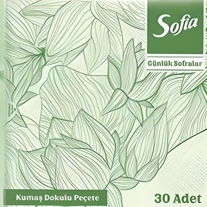 Misafir Peçetesi Yeşil Benekli