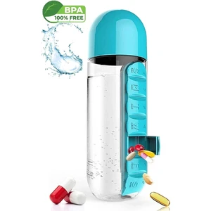 Matara Suluk 60 0ml 7 Gün Hap Ilaç Saklama Kutusu Water Ilaç