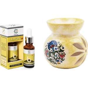 Limon Yağı 20 ml ve Seramik Buhurdanlık