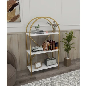 Aliis Life 3 Raflı Çok Amaçlı Dekoratif Metal Kitaplık Dolap