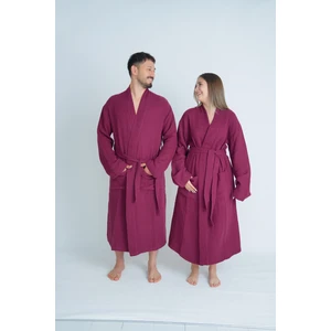 Meet Maya Natural Kimono Model Unisex 4 Katlı Müslin Bornoz /sabahlık