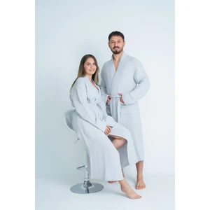 Meet Maya Natural Kimono Model Unisex 4 Katlı Müslin Bornoz/sabahlık