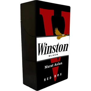 İşte Bu Winston Baskılı Tabaka Kişiye Özel Isimli Sigara Kutusu/tabakası Standart Boy