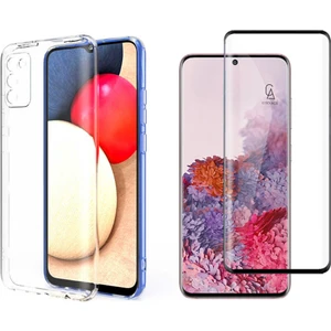 Samsung Galaxy S20 Fe ile Uyumlu Soft Yumuşak Telefon Kılıfı ve 5d Tam Kaplayan Cam Ekran Koruyucu