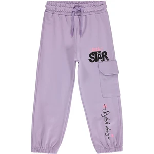 Civil Girls Kız Çocuk Eşofman Altı 2-5 Yaş Dijital Lavanta