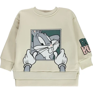 Bugs Bunny Kız Çocuk Sweatshirt 2-5 Yaş Tebeşir