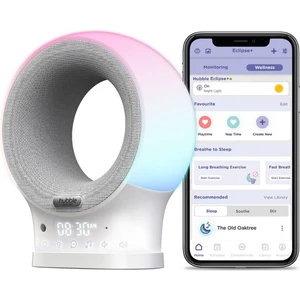 Eclipse+ Akıllı Wi-Fi Telsiz, Bt Hoparlör, Gece Lambası, Dijital Saat Uyku Yardımcısı
