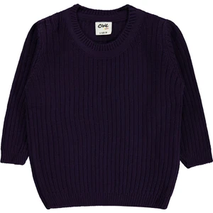 Civil Baby Kız Bebek Triko Kazak 6-18 Ay Pancar Moru