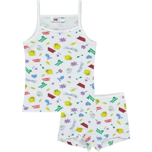 Kız Çocuk Iç Çamaşır Takımı 2-10 Yaş Beyaz