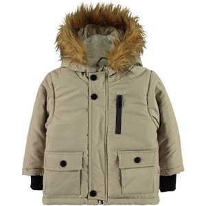 Civil Baby Erkek Bebek Kapüşonlu Mont 6-18 Ay Bej