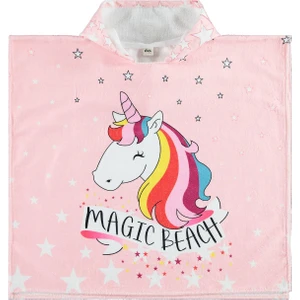 Civil Girls Kız Çocuk Pelerin Havlu 70X130 cm Pudra