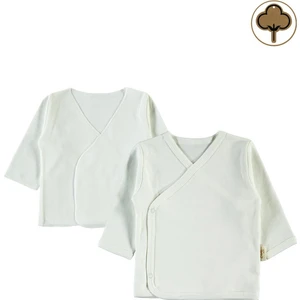 Civil Baby Bebek Organik İç Dış Zıbın Takımı 0-1 Ay Ekru